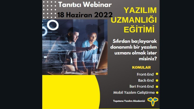 Yazılım Uzmanlığı Eğitimi Tanıtıcı Webinar