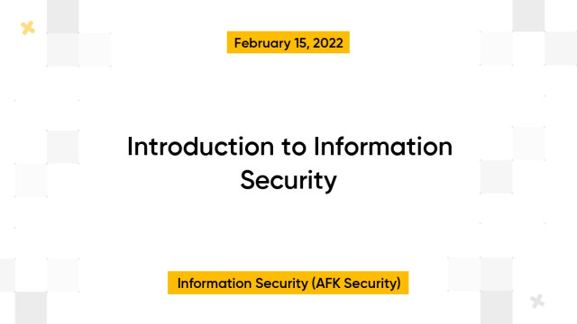 Introduction to Information Security