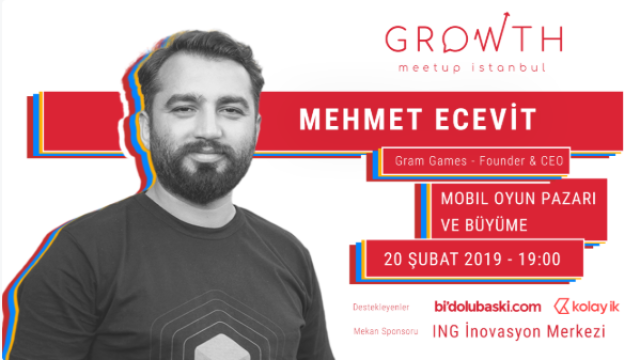 Growth Meetup İstanbul Organizasyonuyla Mehmet Ecevit (Gram Games) Söyleşisi