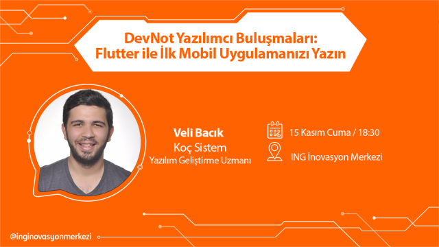 DevNot Yazılımcı Buluşmaları: Flutter ile İlk Mobil Uygulamanızı Yazın
