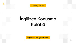 İngilizce Konuşma Kulübü