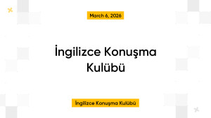 İngilizce Konuşma Kulübü