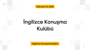 İngilizce Konuşma Kulübü