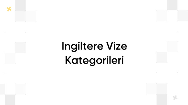 Ingiltere Vize Kategorileri