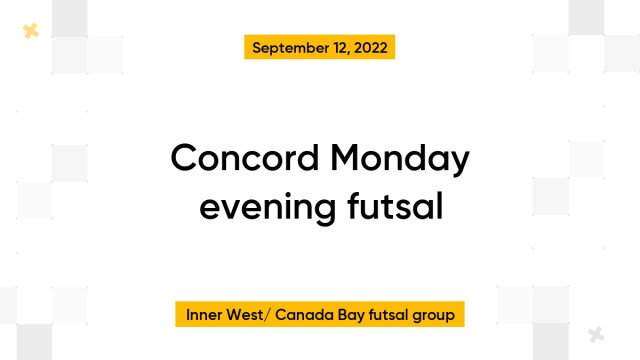 Concord Monday evening futsal