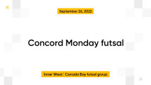 Concord Monday futsal