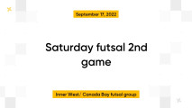 Saturday futsal 2nd game