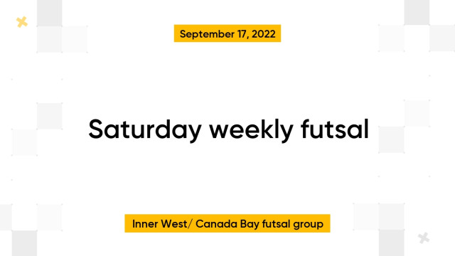 Saturday weekly futsal