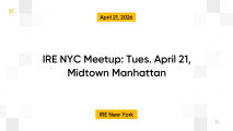 IRE NYC Meetup: Tues. April 21, Midtown Manhattan