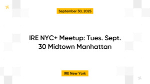 IRE NYC+ Meetup: Tues. Sept. 30 Midtown Manhattan