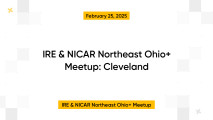 IRE & NICAR Northeast Ohio+ Meetup: Cleveland