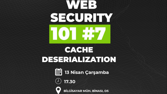 Web Security 101 - Cache Deserialization #7