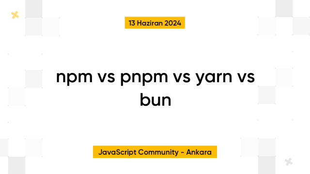 npm vs pnpm vs yarn vs bun