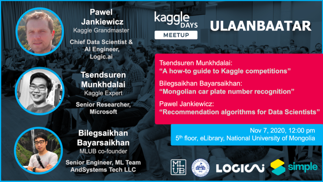 Kaggle Days Meetup Ulaanbaatar #1