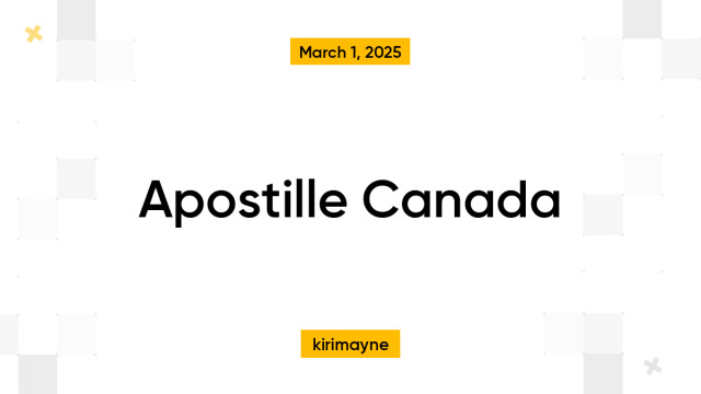 Apostille Canada