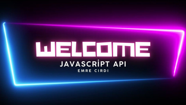 Javascript ile Api işlemleri