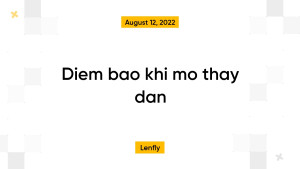 Diem bao khi mo thay dan