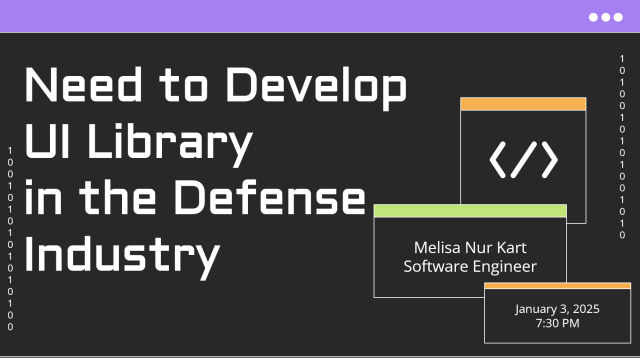 Need to Develop UI Library in the Defense Industry