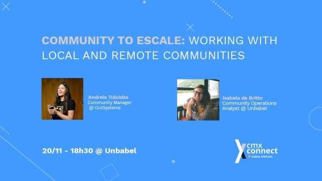 Community to scale: working with remote and local communities