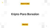 Kripto Para Borsaları