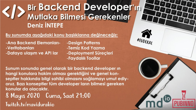 S1E40 - Bir Backend Developer'ın Mutlaka Bilmesi Gerekenler (Twitch)