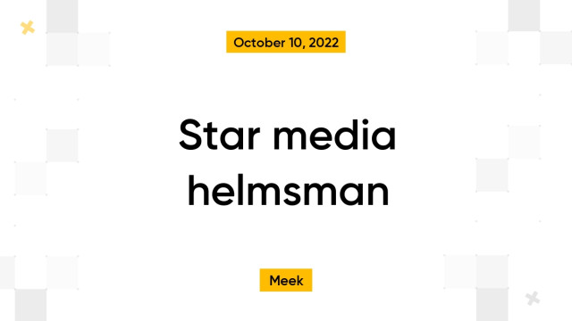 Star media helmsman