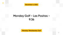 Monday Golf - Las Positas - 9:36