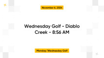 Wednesday Golf - Diablo Creek - 8:56 AM
