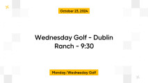 Wednesday Golf - Dublin Ranch - 9:30