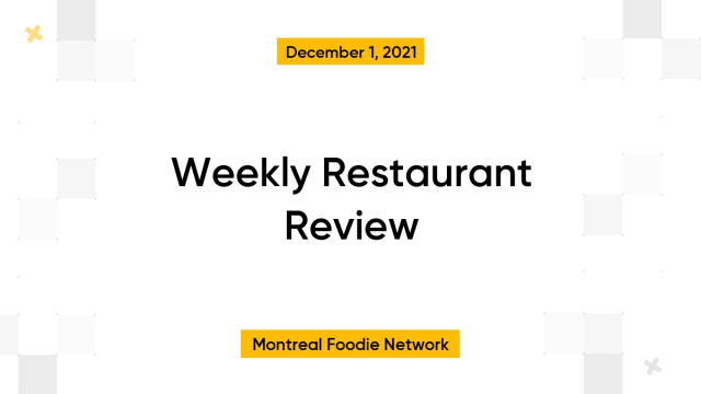 Weekly Restaurant Review