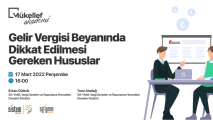 Gelir Vergisi Beyan Döneminde Dikkat Edilmesi Gereken Hususlar