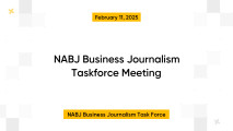 NABJ Business Journalism Taskforce Meeting