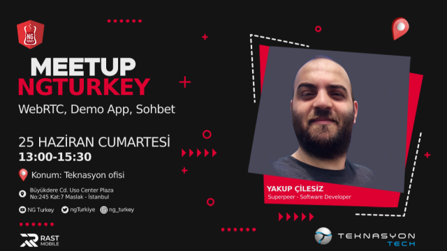 WebRTC, Demo App, Sohbet - NG Turkey Meetup