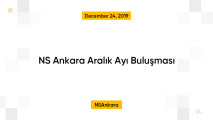 NS Ankara Aralık Ayı Buluşması