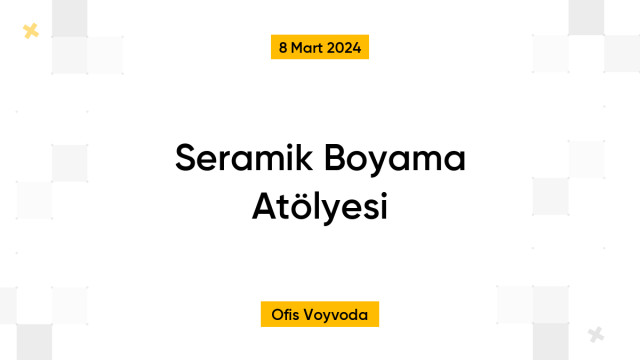 Seramik Boyama Atölyesi