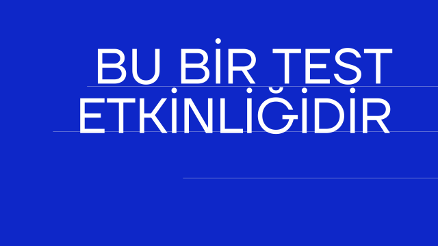 Omreon Test Etkinliği
