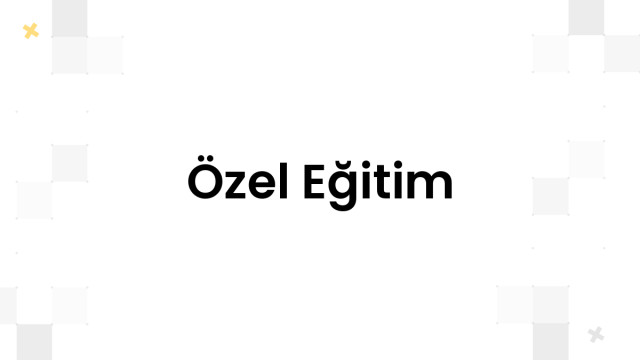 Özel Eğitim