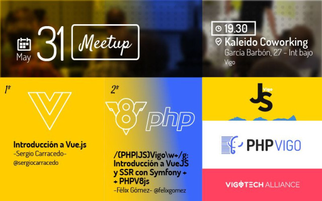 (JS + PHP) * Vigo: Introducción a Vue.js y SSR + PHPV8js