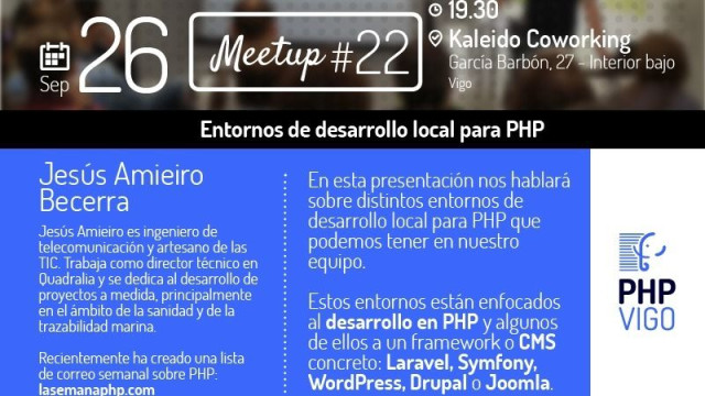 PHPVigo #23: Entornos de desarrollo local para PHP