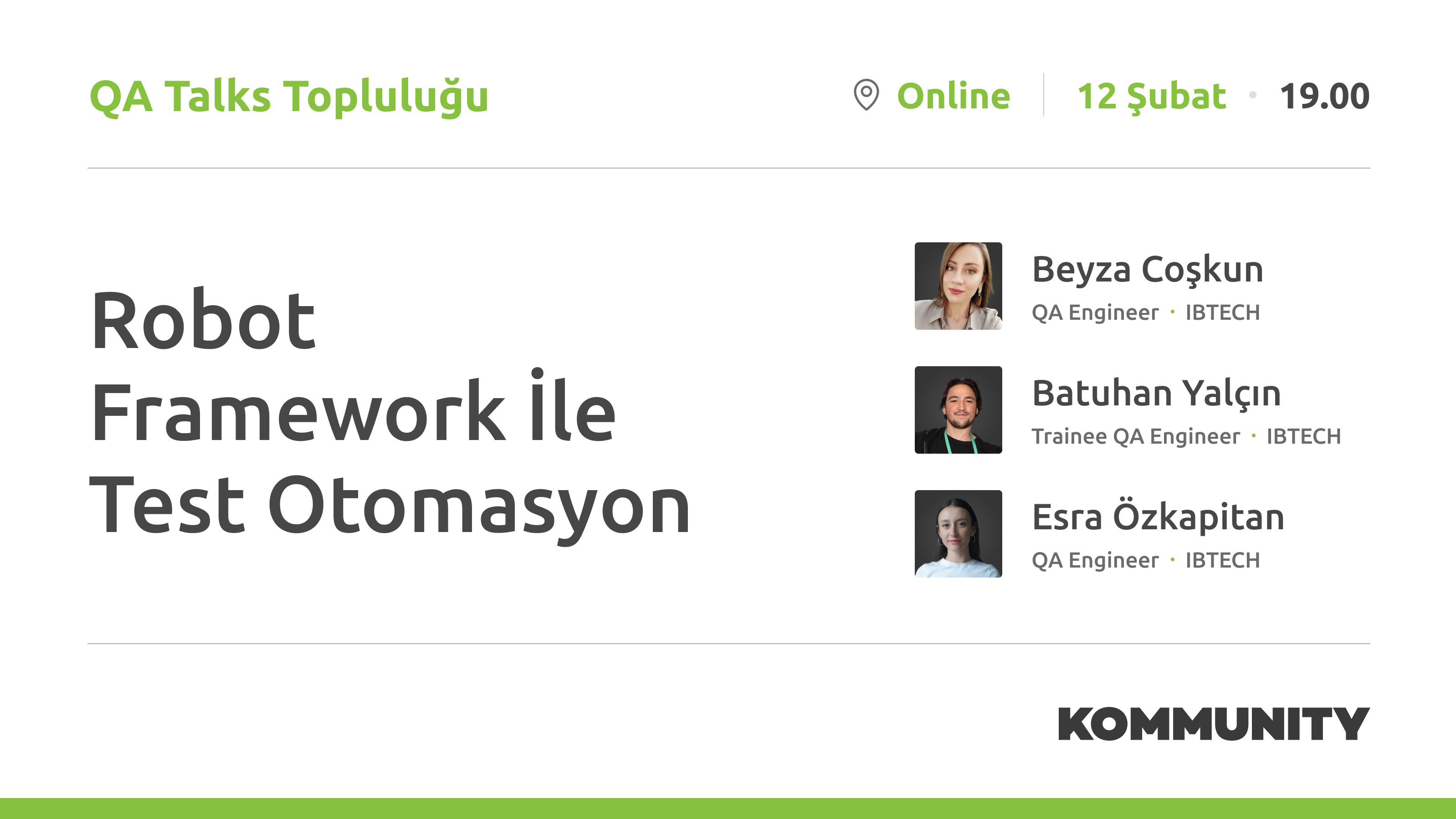 Robot Framework İle Test Otomasyon | Kommunity