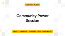 Community Power Session