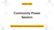 Community Power Session