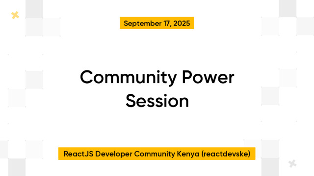 Community Power Session