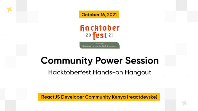 Community Power Session — Hacktoberfest Hands-on Hangout