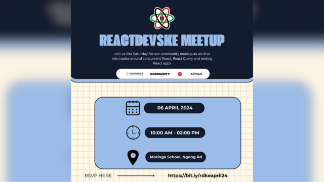 ReactDevsKe Meetup — April 2024