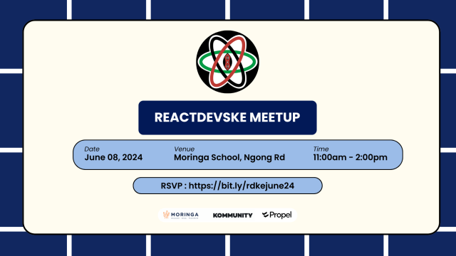 ReactDevsKe Meetup — June 2024