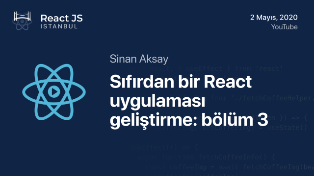 Livestream: Sıfırdan bir React uygulaması geliştirme: bölüm 3