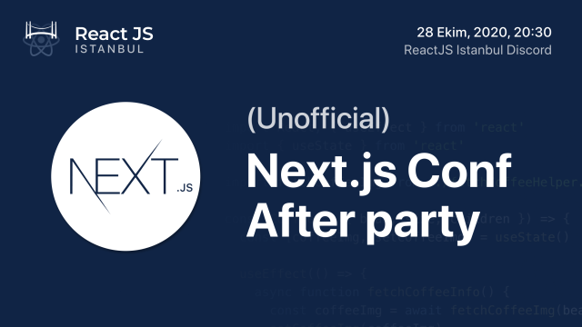 Next.js Conf After Party (unofficial)