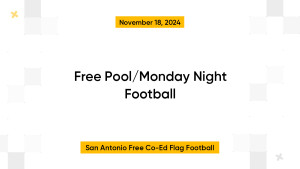 Free Pool/Monday Night Football