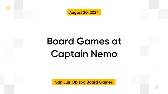 Board Games at Captain Nemo
